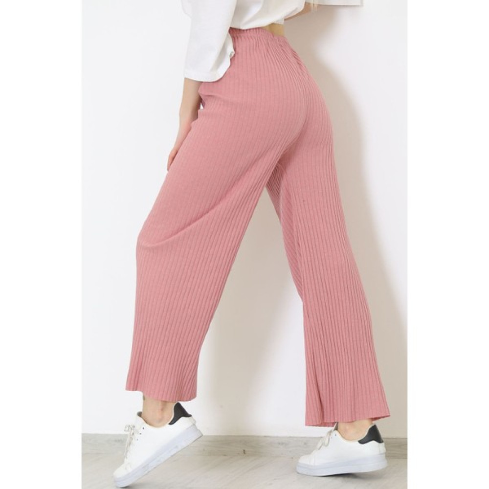 Moda Saire Fitilli Pantolon Pembe - 8337.1567. Kadın Pantolon Fiyatı