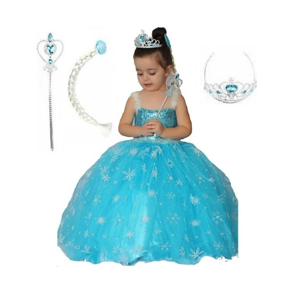 Moda Sitesi Frozen Elsa Kostüm - Mavi - 6 - 7 Yaş Oyuncak Fiyatı