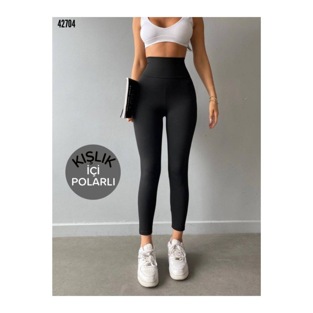 MODA UGS Siyah Kışlık Şardonlu Çelik Örme Tayt S Beden Tayt Fiyatı