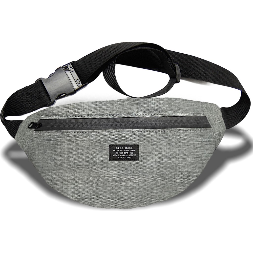 Moda West Unisex Gri Su Geçirmez Fermuar Detaylı Bel ve Omuz Çantası Ergonomik Tasarım ile Şık Görünüm SSD / Solid State Drive Fiyatı