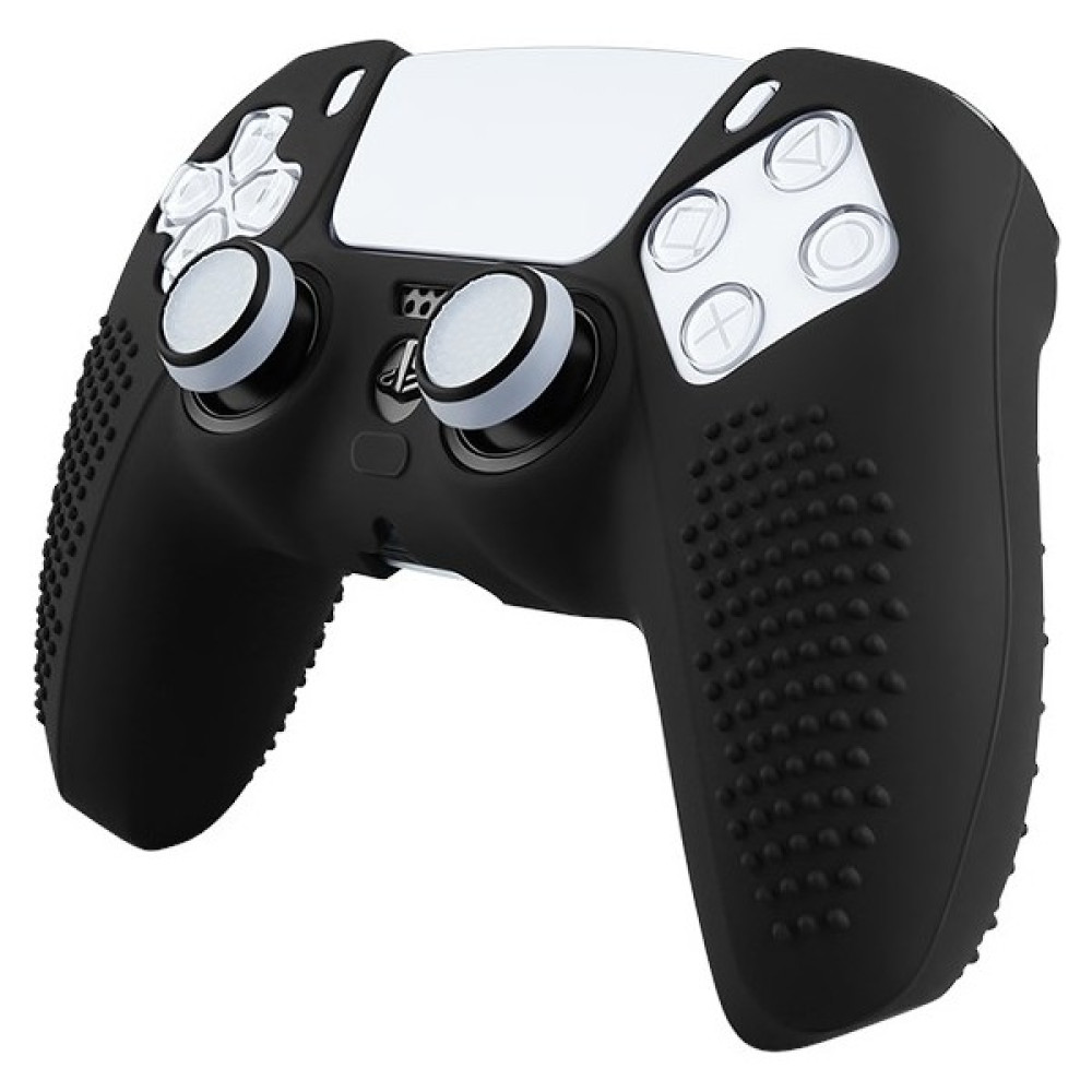 Moda Yedi Playstation 5 Dualsense Gamepad Slikon Koruyucu Set, Ps5 Slikon Kılıf ve Analog Koruyucu - Siyah PlayStation 5 PS5 Oyunları Fiyatı