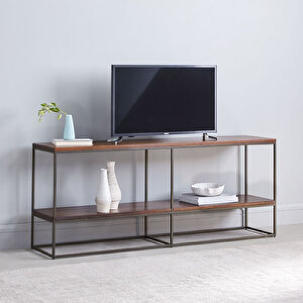 Modabilya Wall Siyah Metal Tv Sehpası Dresuar Tv Ünitesi / Sehpası Fiyatı