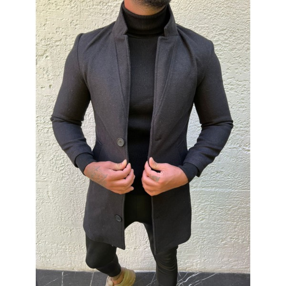 Modabm Erkek Slimfit Kesim Dik Yaka Kaşe Kaban Erkek Mont Fiyatı