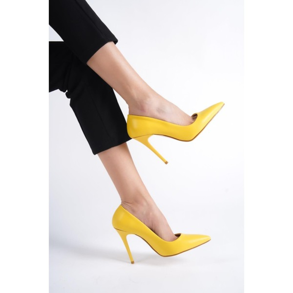 Modabuymus Lapita Sarı Ince Yüksek Topuklu Stiletto Topuklu Ayakkabı Fiyatı