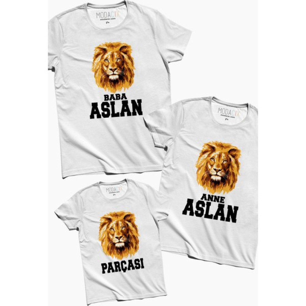 Modacix Aslan Ailesi Tişört Kombini Bayan T-shirt Fiyatı