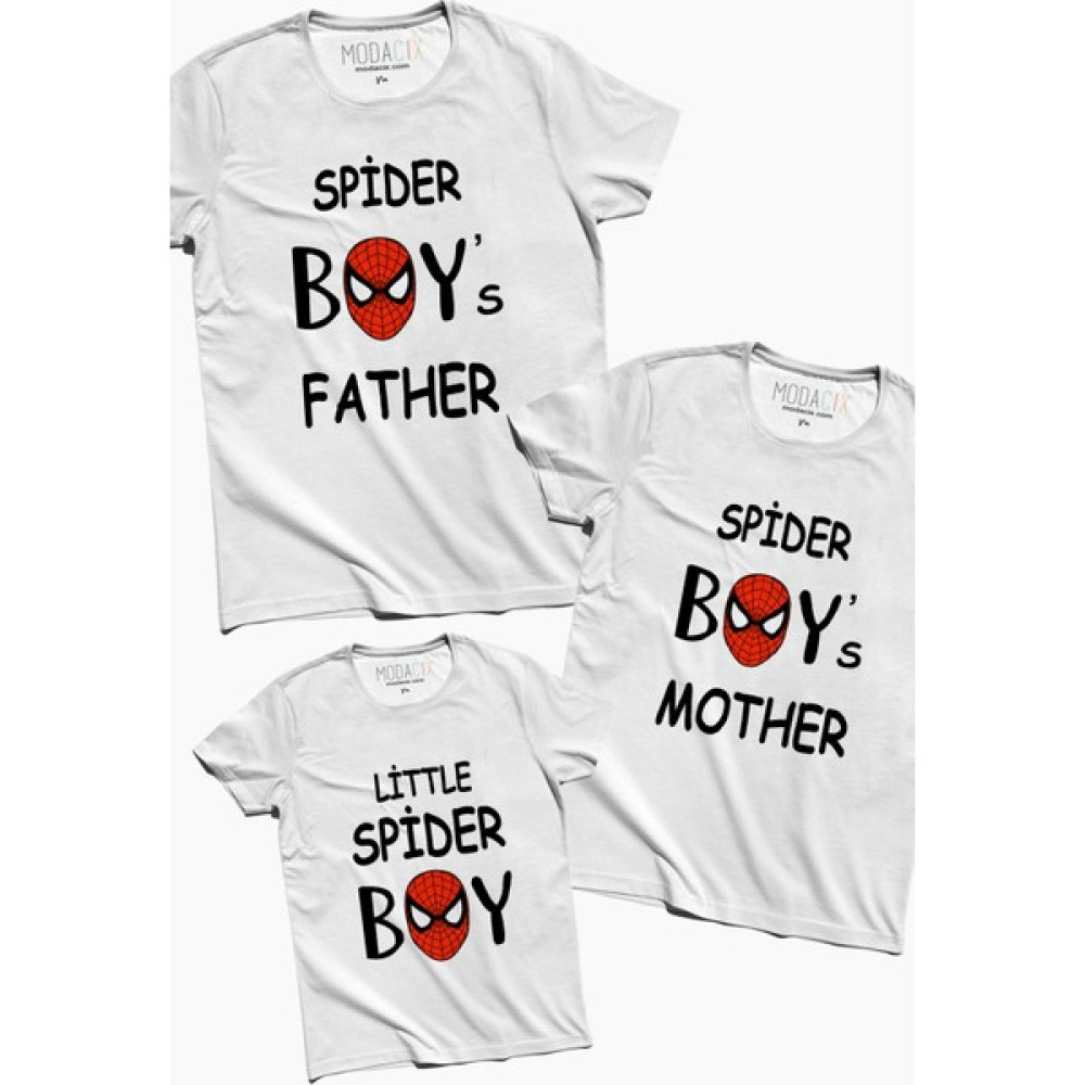 Modacix Örümcek Adam Aile Tişört Kombini Bayan T-shirt Fiyatı