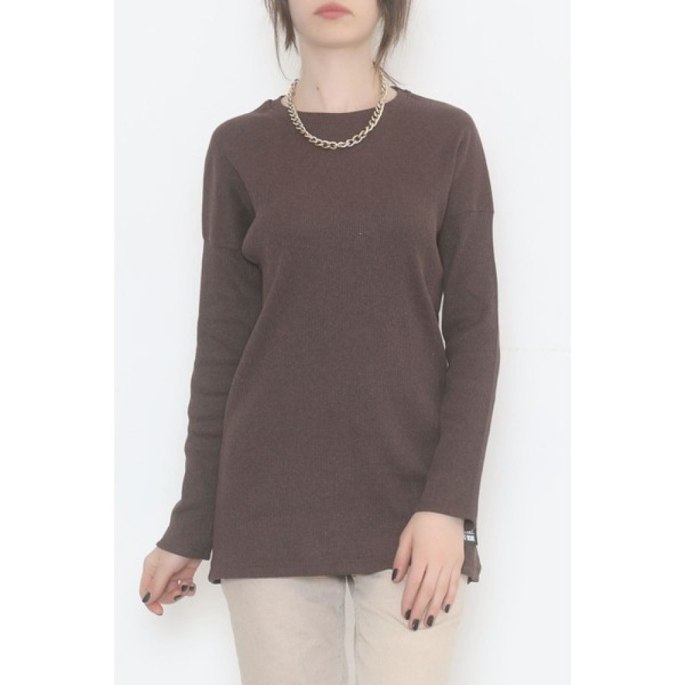 Modadanevar Armalı Tunik Acıkahve - 471061.1567. Bayan Sweatshirt Fiyatı