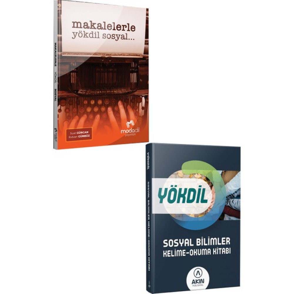 Modadil Modadil 2023 Modadil Makalelerle Yökdil Sosyal + Akın Sosyal Kelime Okuma Kitabı YDS Fiyatı