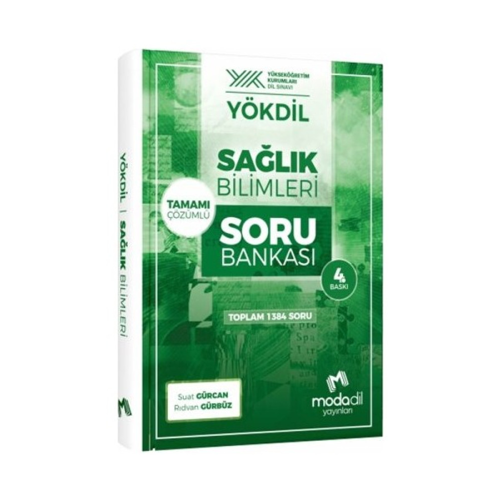 Modadil YÖKDİL Sağlık Bilimleri Soru Bankası - Rıdvan Gürbüz YDS Fiyatı