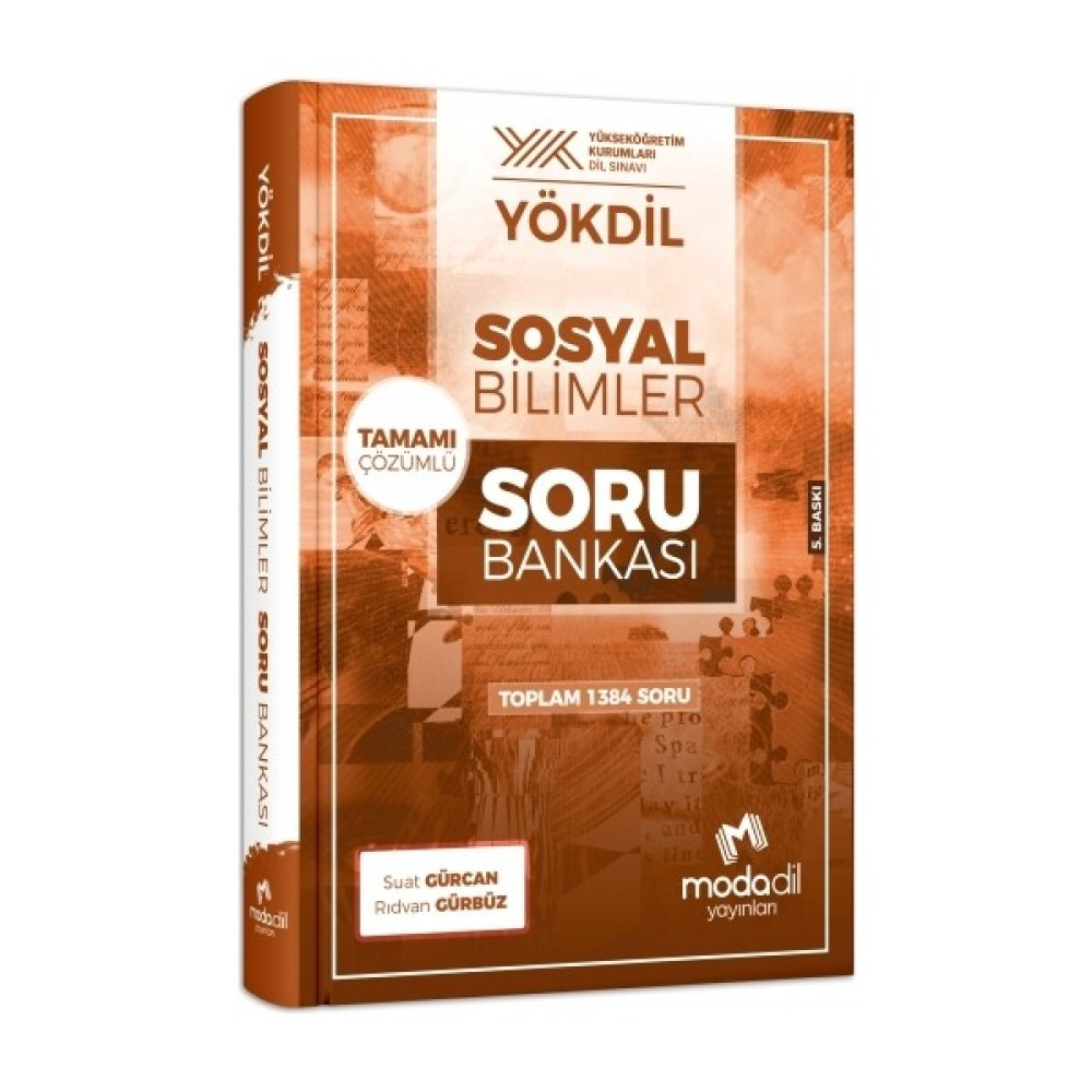 Modadil YÖKDİL Sosyal Bilimler Tamamı Çözümlü Soru Bankası - Suat Gürcan Sosyal Bilgiler Fiyatı