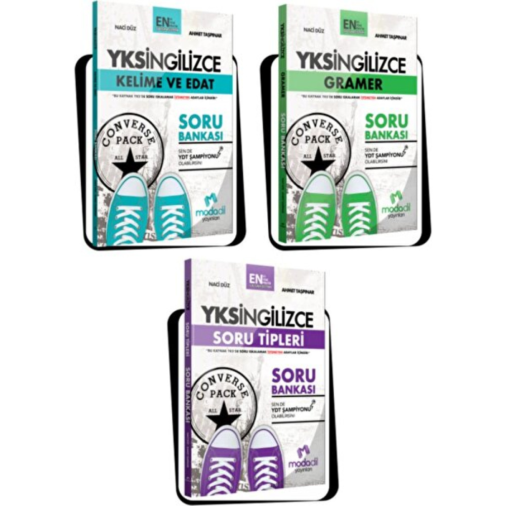 Modadili YKSDİL Converse Soru Bankası Seti (3 Kitap) (Ciltli) YDS Fiyatı