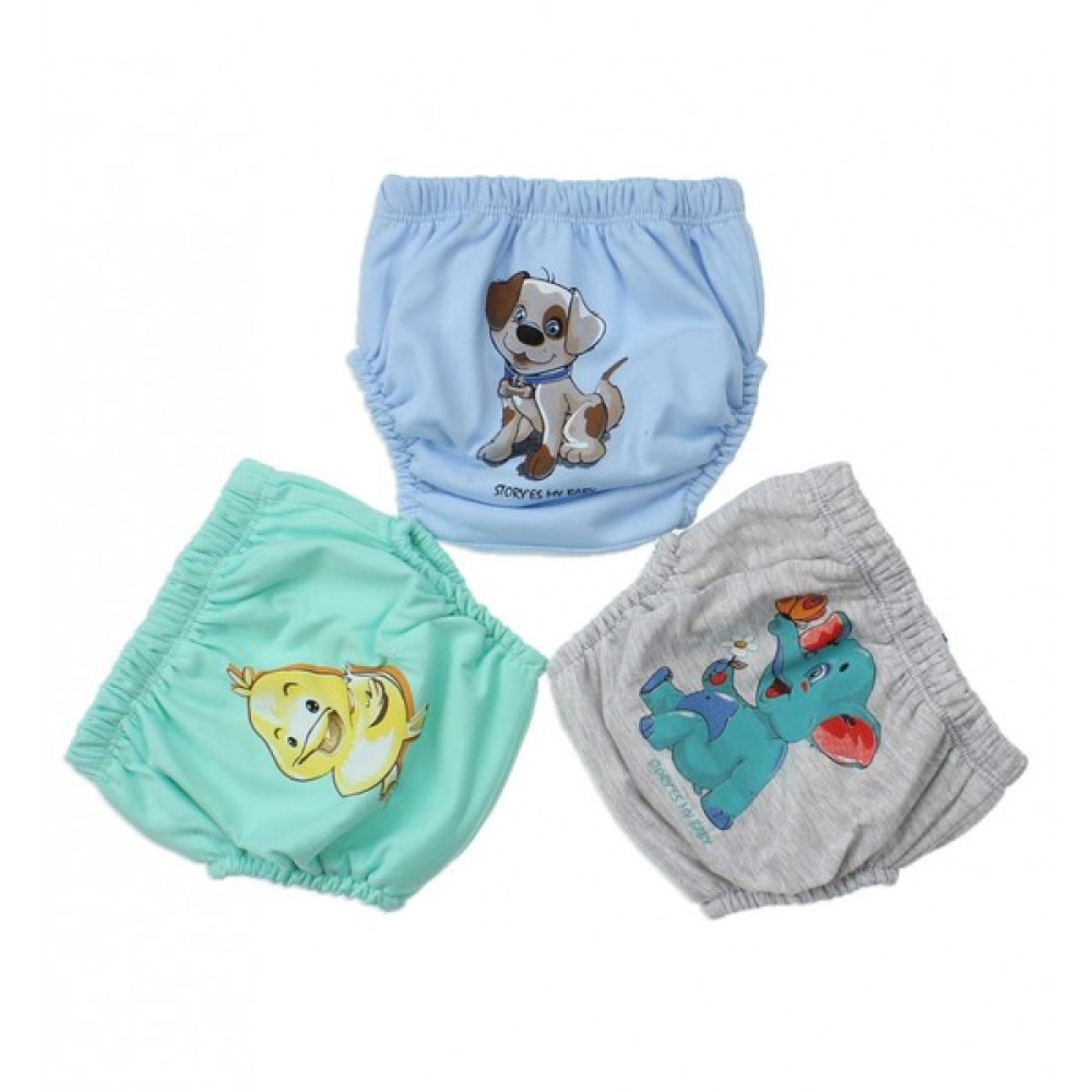 Modakids Erkek Bebek Sevimli 3lü Alıştırma Külodu 035-60155-014 - 2 - 3 Yaş Bebek Külodu Fiyatı
