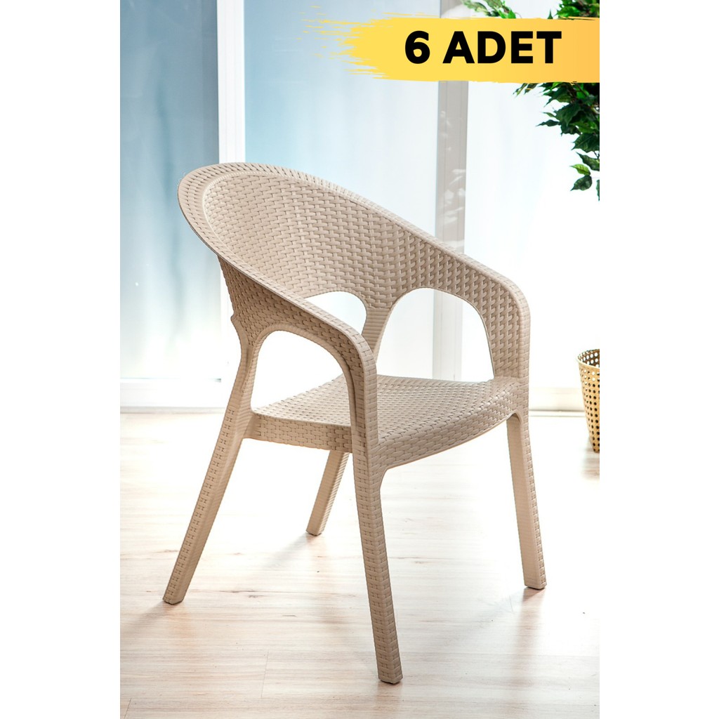 ModaLife 6 Adet Garden Cappucino Sandalye / Balkon-Bahçe-Teras Diğer Fiyatı