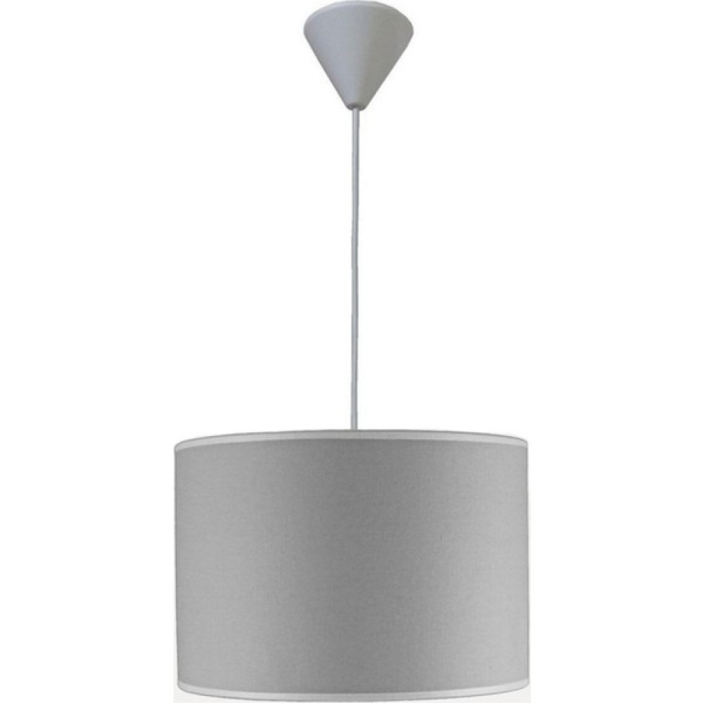 Modam Online Gri Kumaş Avize Silindir Çap 30 cm Keten Sarkıt 6145 Avize Fiyatı