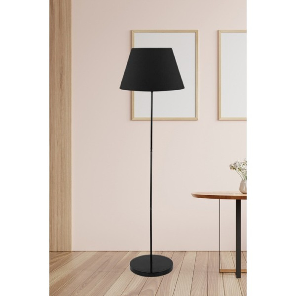 Modam Online Retro Lambader Metal Ayaklı Abajur Siyah Konik 7721 Lambader Fiyatı