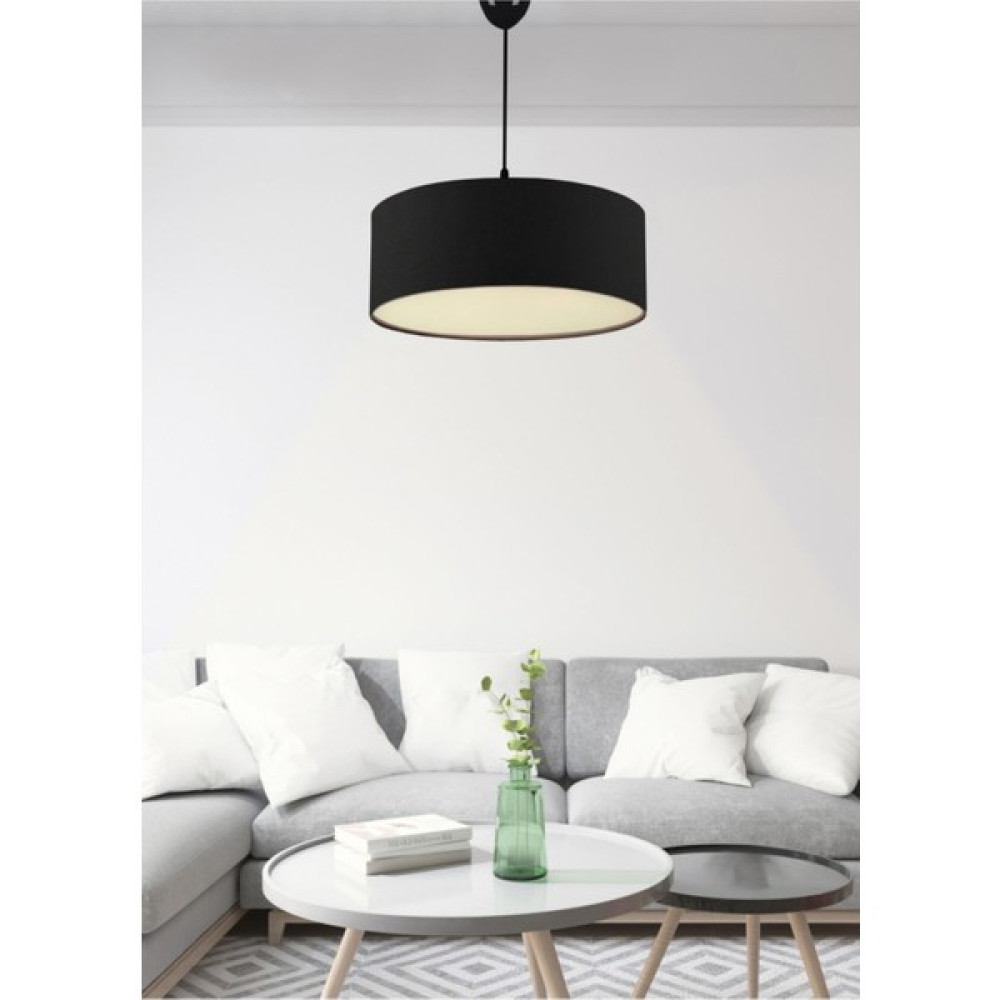 Modam Online Siyah Kumaş Avize Tekli Sarkıt Çap 30 cm 6140 Avize Fiyatı