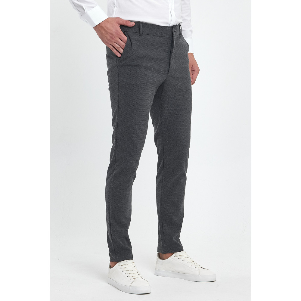 MODAMESTO Erkek Slim Fit Antrasit Keten Pantolon 29 Beden Kadın Pantolon Fiyatı