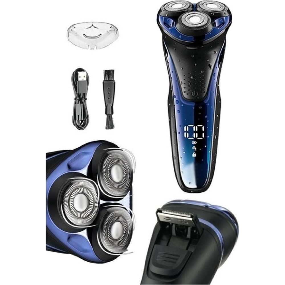 Modanlı V-306 Aqua Deep Blue Touch Islak & Kuru Şarjlı Ipx7 Su Geçirmez Tıraş Makinesi Günlük Sıfır Tıraş Erkek Tıraş Ürünleri Fiyatı