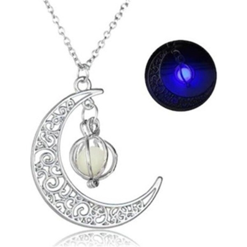 Modanzo Mariamstore karanlıkta Parlayan Hilal Kolye Kolyeler Fiyatı