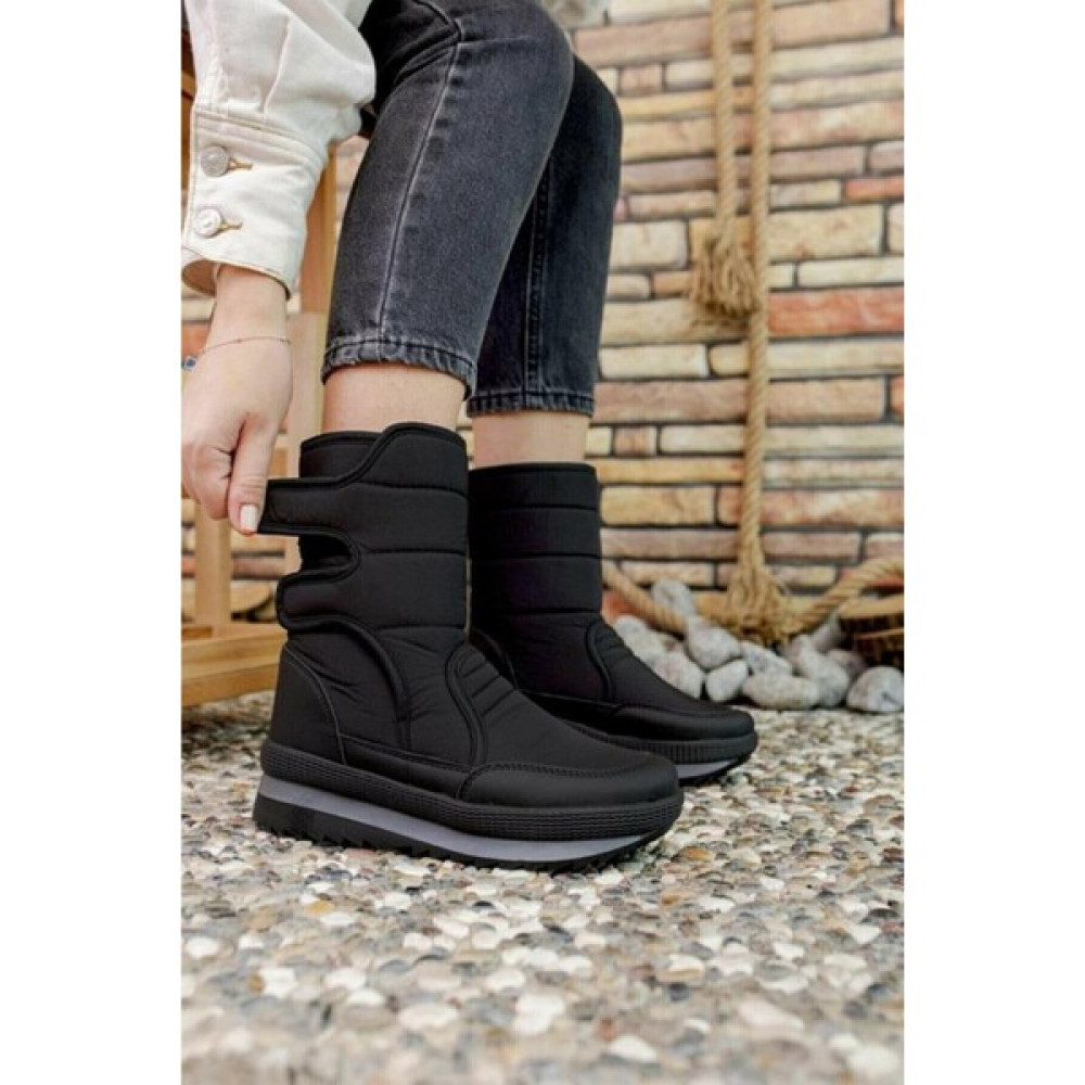 Modaonn Unisex Siyah Kürklü Kar Botu Kadın Botları Fiyatı