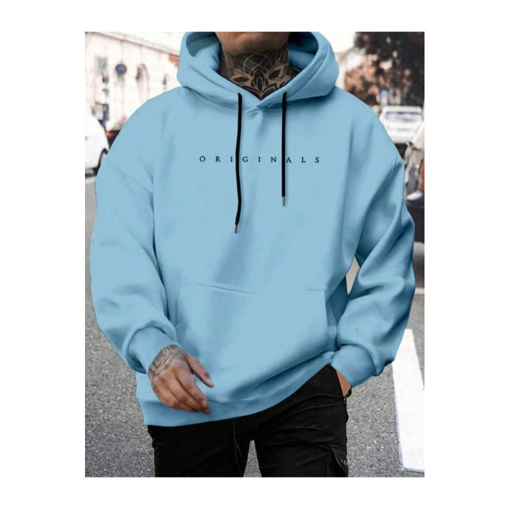 MODASHOT Erkek Bebe Mavisi Originals Baskılı Oversize Kapşonlu Sweatshirt S Beden Bayan Sweatshirt Fiyatı