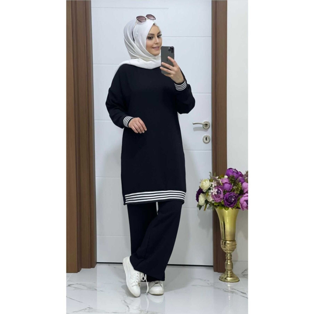 modasura 7070 K 20 Siyah Tunik Pantolon Takım 46 Beden Tesettür Giyim Fiyatı