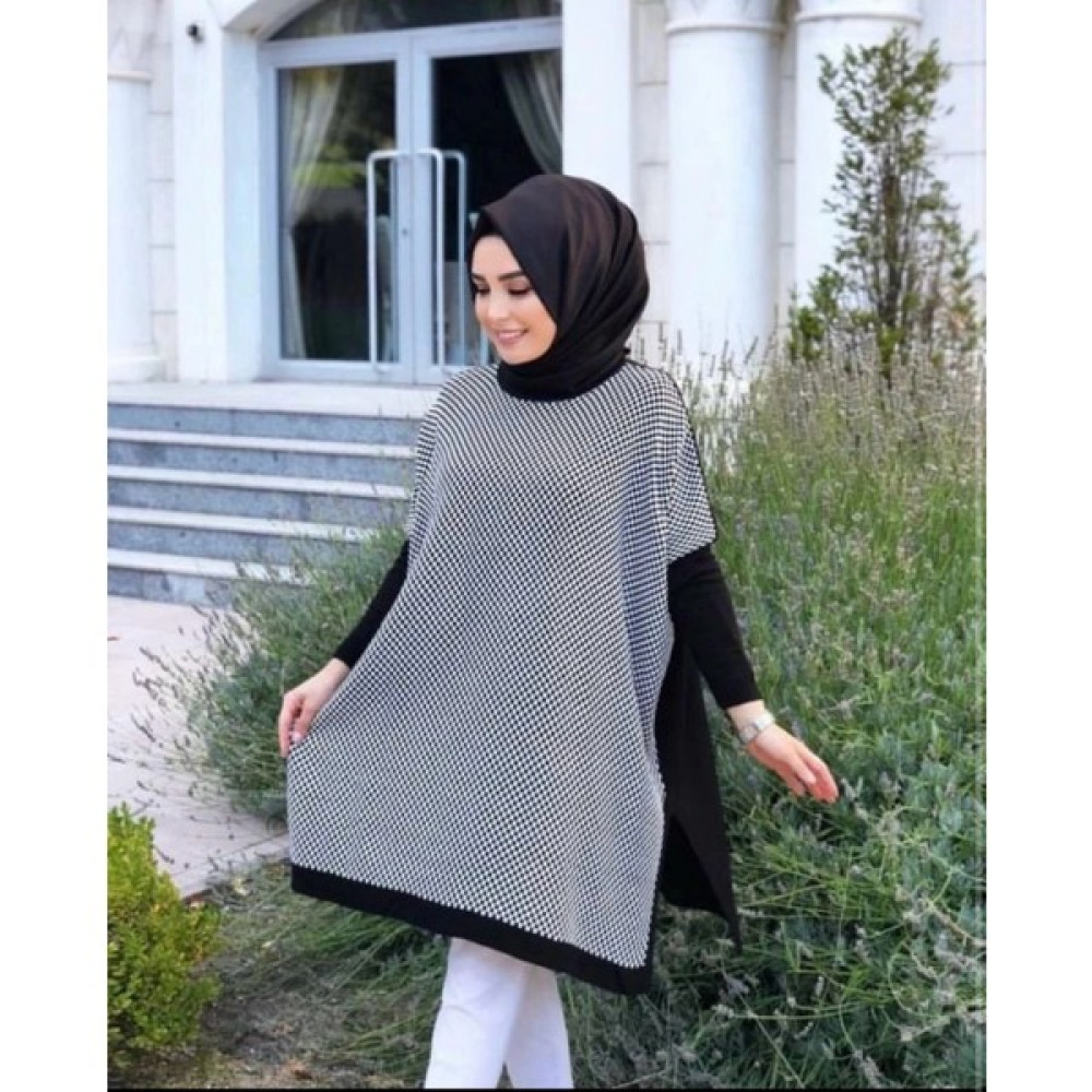 Modatalika Kadın Muhteşem Kalitesiyle Oversize Triko Panço Panço Fiyatı