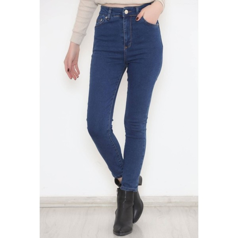 Modaymış Dar Paça Kot Pantolon Mavi1 11918.1431. Bayan Jeans / Kot Pantolon Fiyatı