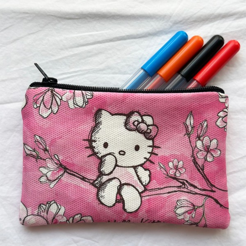 ModaZey Kitty Pembe Desenli Kalemlik & Çok Amaçlı Çanta Kalemlik (Kalem Kutusu) Fiyatı