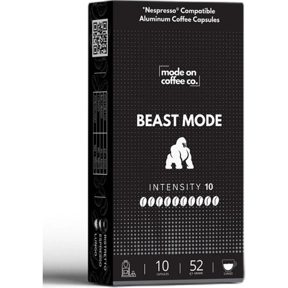 Mode On Coffee Co. Beast Mode Nespresso Uyumlu Alüminyum Kapsül Kahve - Mode On Coffee Co. - 10 Adet Diğer Fiyatı