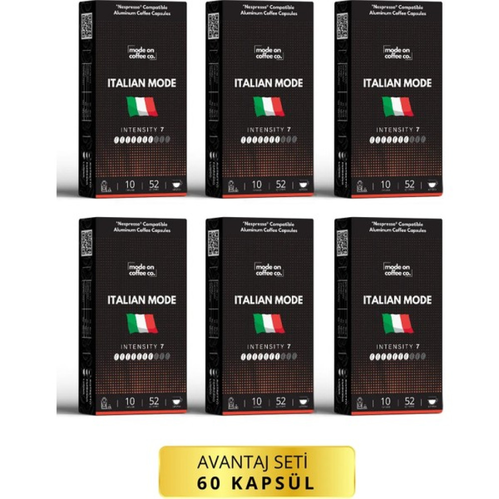 Mode On Coffee Co. Italian Mode Nespresso Uyumlu Alüminyum Kapsül Kahve - 60 Adet Diğer Fiyatı