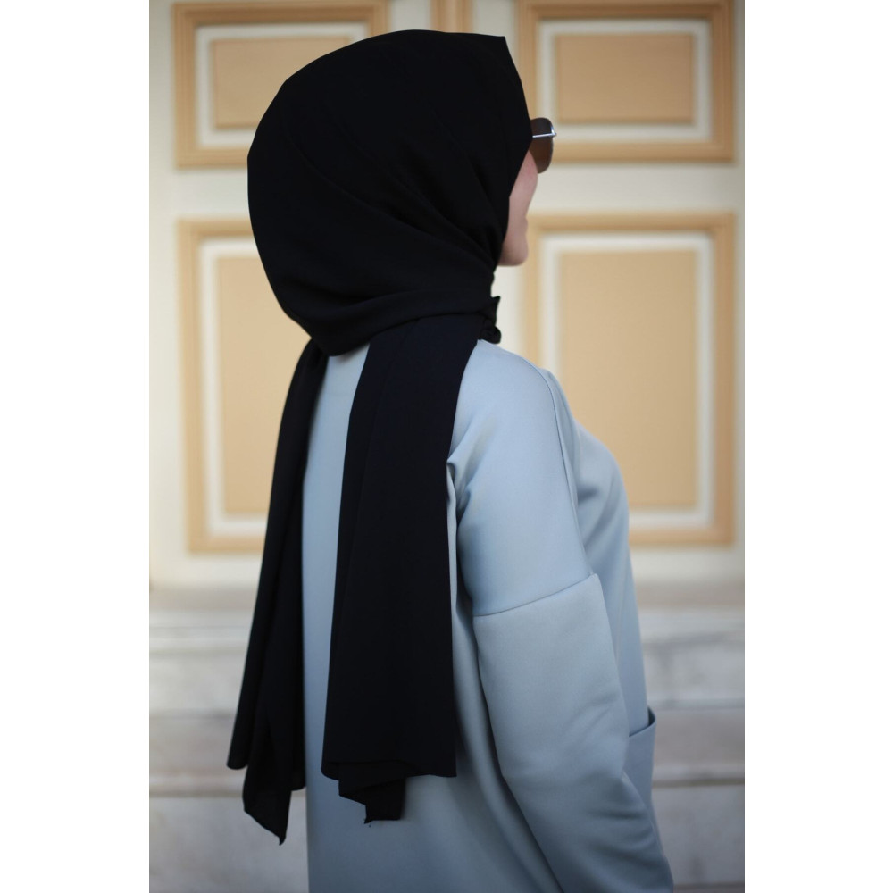 Mode Scarf Tesettür Medine Ipeği Siyah Şal 75 x 190 Beden Şal Fiyatı