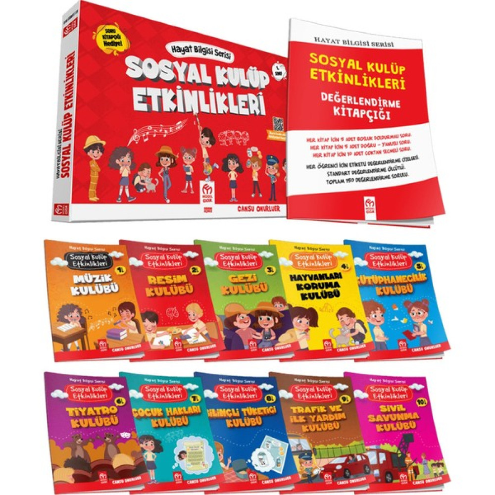 Model Çocuk Yayınları Model Yayınları 1. Sınıf Hayat Bilgisi Serisi - Sosyal Kulüp Etkinlikleri Tüm Dersler Fiyatı