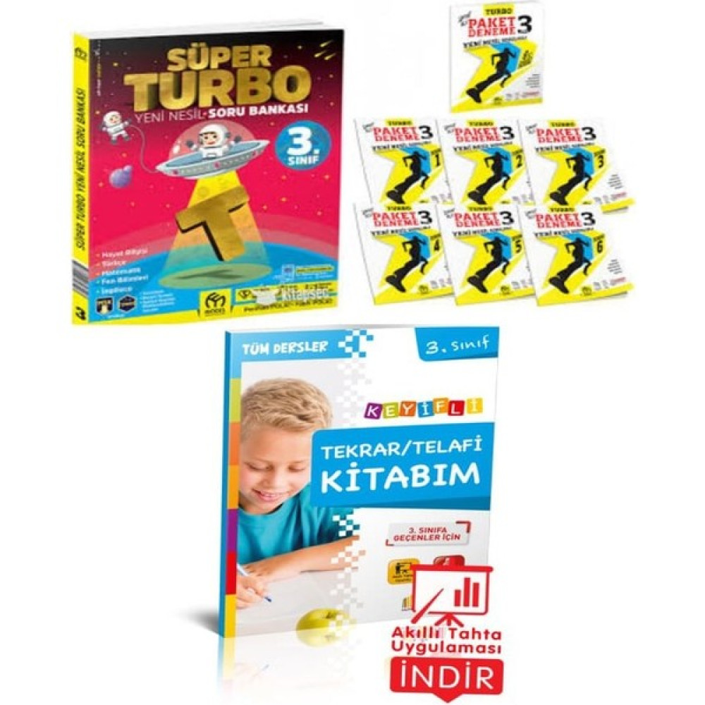 Model Eğitim Yayıncılık + 3.Sınıf Süper Turbo Soru Bankası+3.Sınıfiçi Turbo Paket Deneme+ 3. Sınıf Keyifli Tekrar / Telafi Kitabım Tüm Dersler Fiyatı