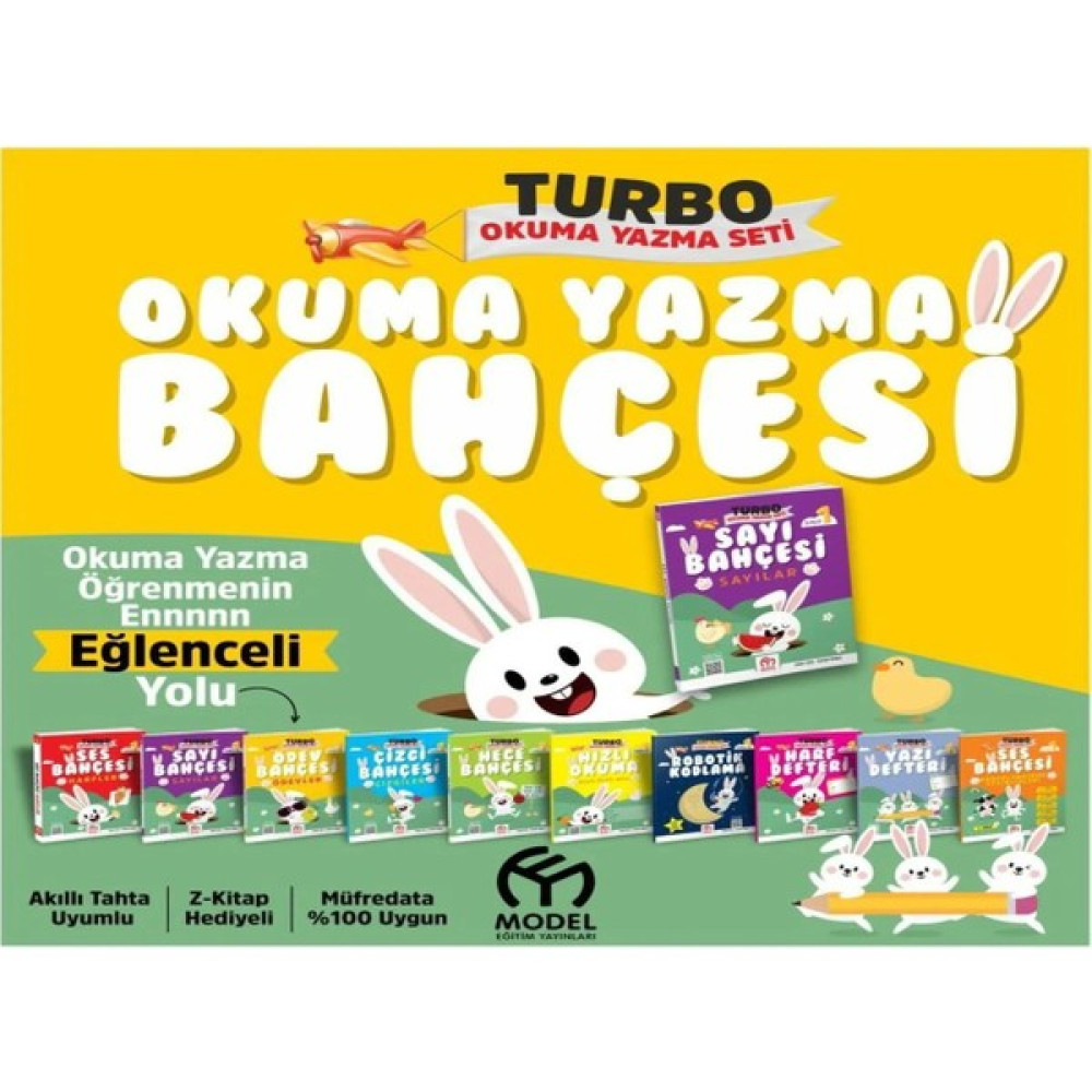 Model Eğitim Yayıncılık Model Eğitim Yayınları 1. Sınıf Turbo Okuma Yazma Seti (Okuma Yazma Bahçesi) Tüm Dersler Fiyatı