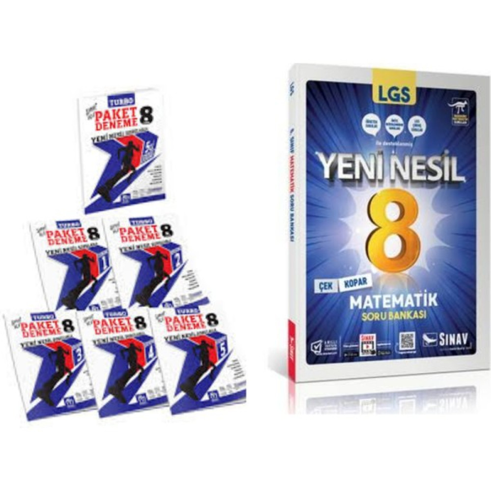 Model Eğitim Yayınları 8.sınıf Turbo Paket Deneme Sınavı 5´li Deneme ve Yeni Nesil Matematik Soru Bankası Tüm Dersler Fiyatı