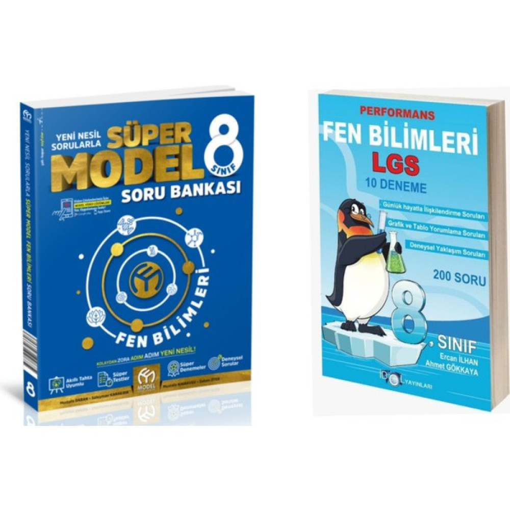 Model Yayınevi 8. Sınıf Fen Bilimleri Süper Turbo Soru Bankası + İdol Fen Bilimleri Branş Denemesi Kaynak Kitapları Fiyatı