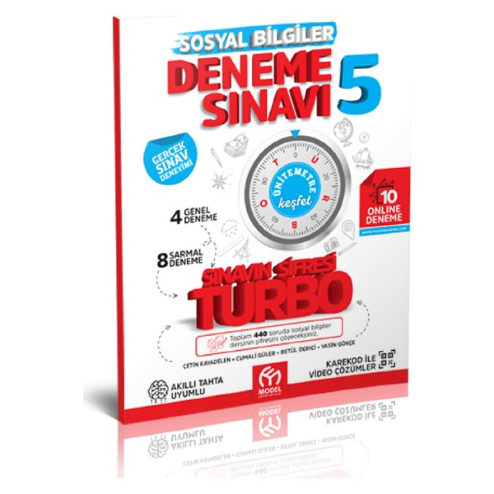 Model Yayınevi Turbo 5. Sınıf Sosyal Bilgiler Deneme Kaynak Kitapları Fiyatı