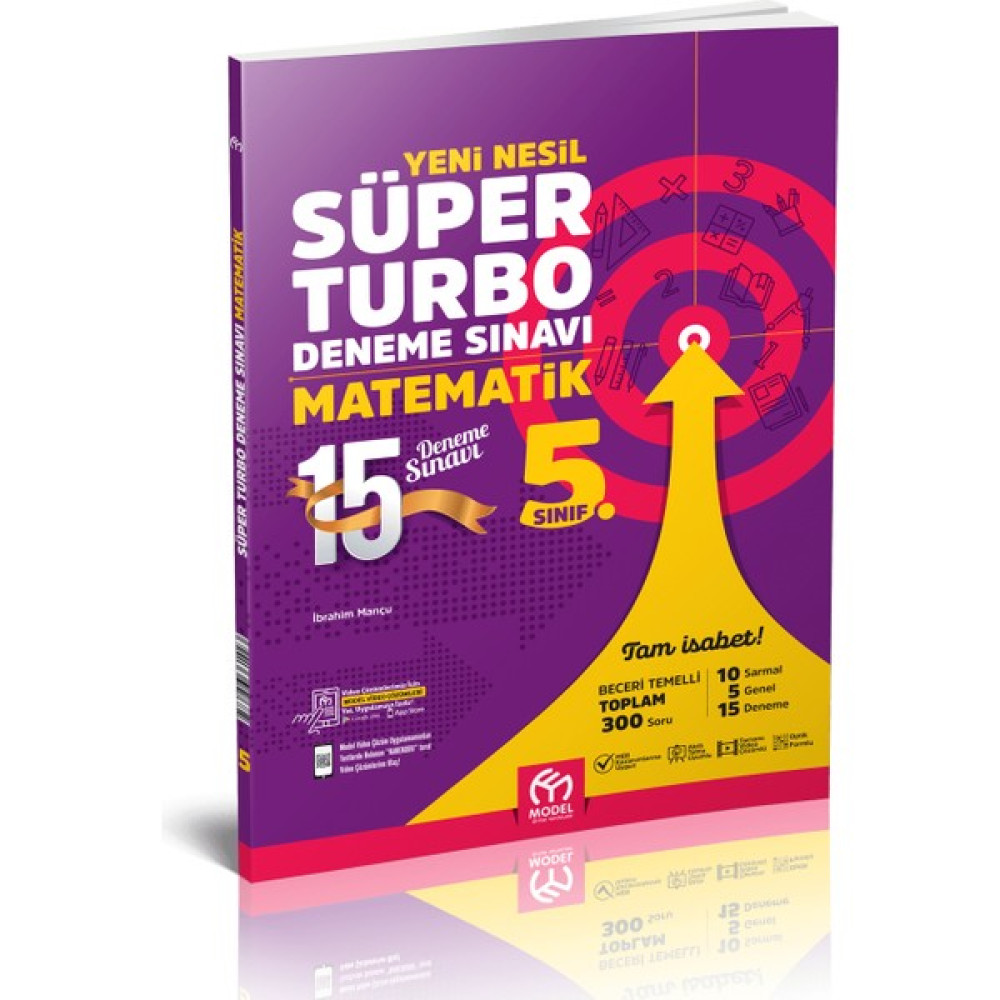 Model Yeni Nesil Süper 5 Sınıf Turbo Matematik Deneme Kaynak Kitapları Fiyatı