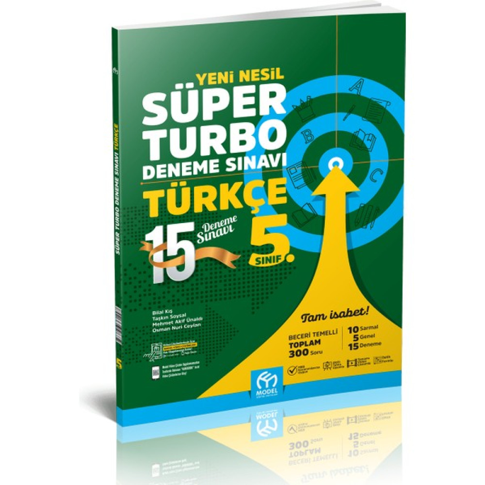 Model Yeni Nesil Süper 5 Sınıf Turbo Türkçe Deneme 15 Kaynak Kitapları Fiyatı