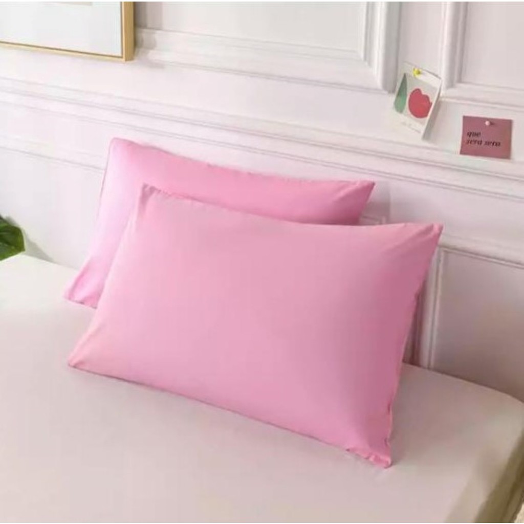 MODELHOME Pembe Renkli Pamuklu Kumaştan Kapaklı Yastık Kılıfı (2 Adet) 50 x 70 cm - 50 x 70 cm Yastık Kılıfı Fiyatı