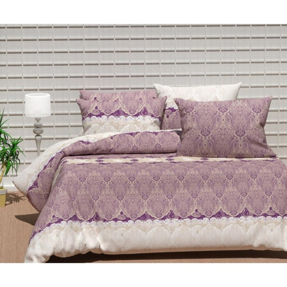 MODELHOME Sunrise Pamuklu Nevresim Takımı (Yastık Kılıfı + Yatak Çarşafı + Yorgan Kılıfı) - Krem - Lila - 220 x 240 cm Nevresim Takımı Fiyatı