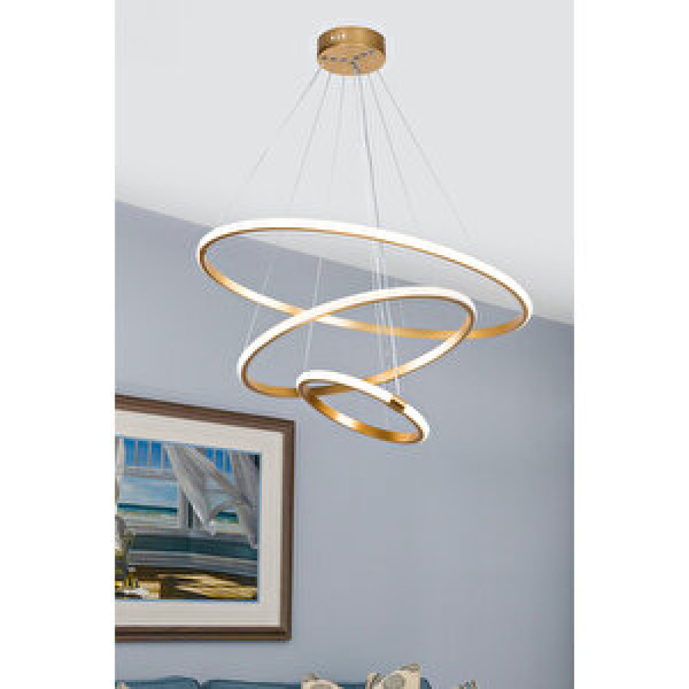 ModeLight Rıng 3lü Ledli Avize Gold Avize Fiyatı