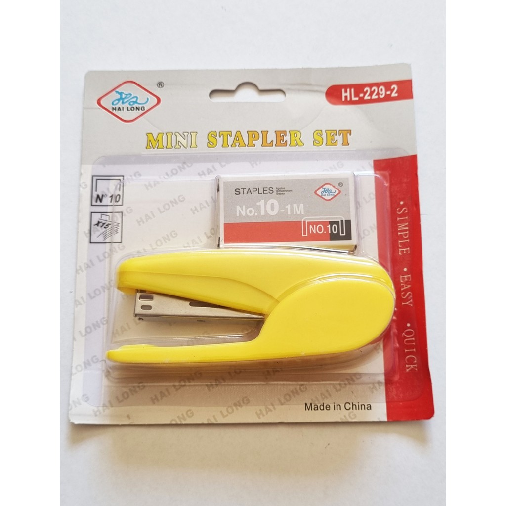 Modellino Sarı Renk Tel Zımba Set No:10 Stapler 10 Kağıda Kadar Zımbalar Zımba Makinesi Fiyatı