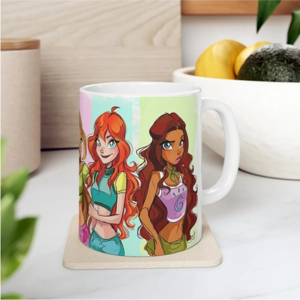 Modern Digital Winx Club Fan Art Temalı Baskılı Kupa Oto Boyaları Fiyatı