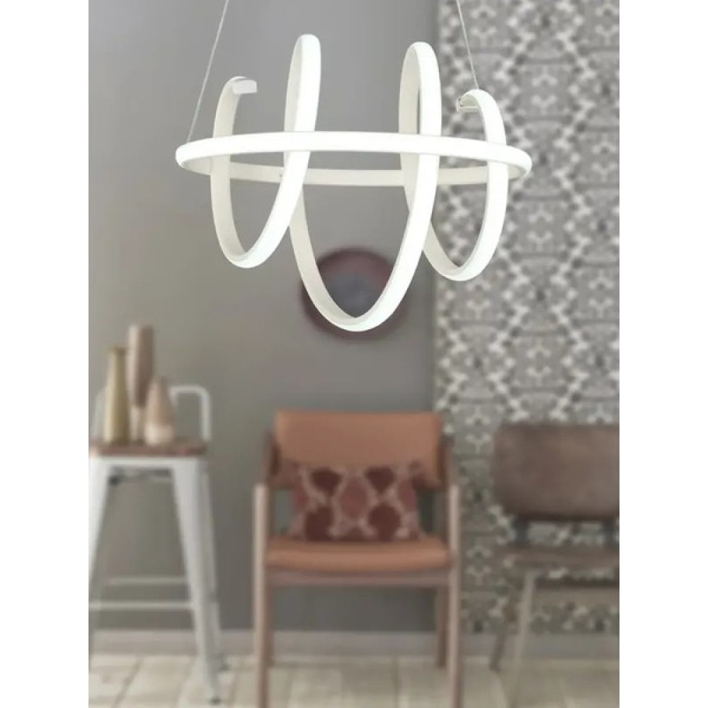 Modern Güney Model Lüks LED Avize - Sarı Led Işık - Beyaz Avize Fiyatı