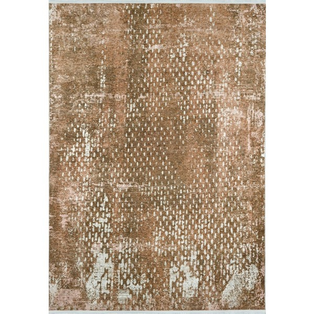 Modern Kahvrengi Dijital Baskı Yıkanabilir Hipoalerjenik Kaymaz Taban Halı Yolluk - 200 x 300 cm - Kahverengi Salon Halısı Fiyatı