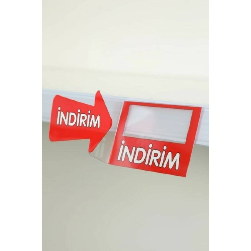 Modern Raf Raf Önü Indirim Etiketi Kırmızı 10'lu Paket 00725 Etiket Makinesi Fiyatı