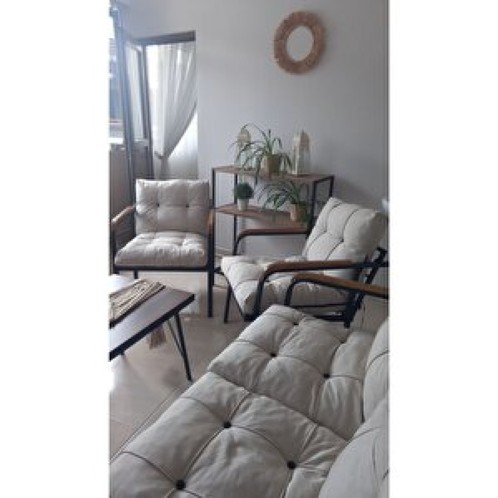 Modern Style Home Mars Balkon, Bahçe, Cafe - Salon - Metal Kanepe Koltuk Takımı - 2+1+1 + Sehpa Bahçe Mobilyası Takımı Fiyatı