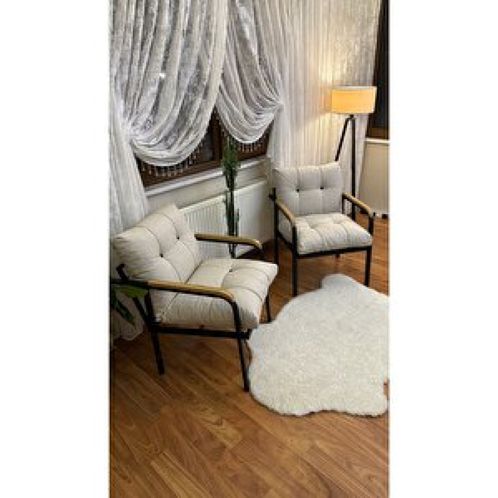 Modern Style Home Modern Levent Balkon, Bahçe, Cafe - Metal Kanepe Koltuk Takımı – 2 Tekli Bahçe Koltuğu Fiyatı